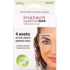Amazon Com Godefroy Instant Eyebrow Tint Botanicals 3 Applications Included Dark Brown Beauty