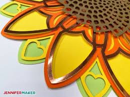 Download 3d Layered Mandalas How To Multilayer Mesmerize Jennifer Maker Sunflower Mandala Mandala 3d Paper Art