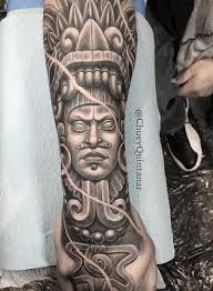A true work of art, this large tattoo takes up the upper bicep and shoulder area. The Best Tattoo Drawing Ideas Aztec Warrior Tattoo Body Tattoo Art