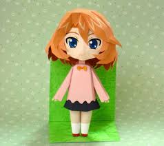 Cardfight Vanguard Emi Sendou Papercraft Paper Dolls Papercraft Download Paper Crafts