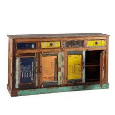 Credenza Multicolore In Legno Recup Anrichte Recycling Holz