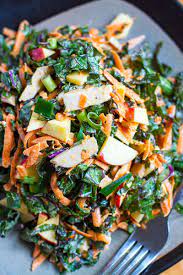 Kale Chicken Apple Salad Paleo Whole30 Low Carb Recipe Chicken Salad With Apples Kale Chicken Salad Salad Recipes