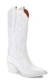 Black And White Cowboy Boots Jeffrey Campbell Dagget Western Boot Available At Nordstrom Western Boots Women Western Boots Outfit White Cowboy Boots