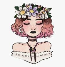Tumblr Kawaii Pink Cute Aesthetic Tumblr Girl Drawing Free Transparent Clipart Clipartkey