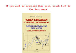 Read Forex Strategy St Patterns Trading Manual Eur Usd