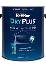 I have a below grade garage with 2 walls made of concrete block. Waterproofing Paint For Basement And Masonry Dryplus Masonry Waterproofer Behr
