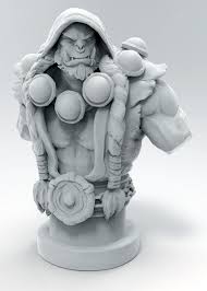 Thrall 3d Print Design Print Design Character Design Warcraft Art