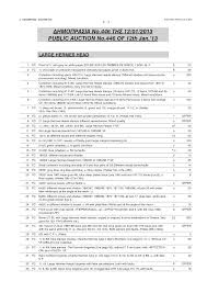 ΔΗΜΟΠΡΑΣΙΑ Νο.446 ΤΗΣ 12012013 PUBLIC AUCTION No.446 OF 12th Jan.13