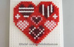 Grand Coeur En Perles Hama Perles Hama Hama Perle