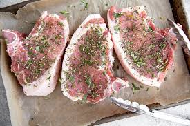 In meantime, mix 2 tablespoons butter, brown sugar, & pepper in small bowl, set aside. Grilled Thick Cut Traeger Pork Chops Gas Grill Option