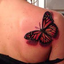 Pin By Liliana Martinez On Tattoos Back Of Shoulder Tattoo Realistic Butterfly Tattoo Shoulder Tattoos For Women