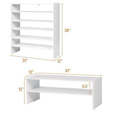 The durable cardboard frame has a polyester surface in a gray mist color that blends with any decor. Stackable Shoe Organizers Target