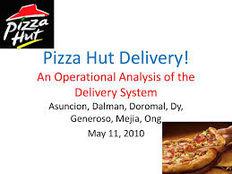 Pizza hut delivery is an extremely popular delivery service that is offered by pizza restaurant chain pizza hut. Ppt Pizza Hut Delivery An Operational Analysis Of The Delivery System Powerpoint Presentation Id 5796369