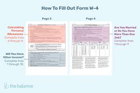 Tips For Calculating Allowances And Preparing Form W 4