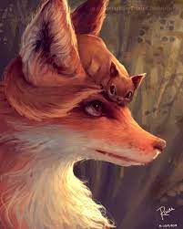 Fox лиса арт