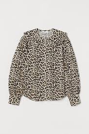 Maybe you would like to learn more about one of these? Large Collared Blouse Light Beige Leopard Print Ladies H M Us