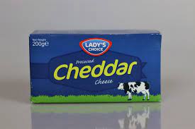 Sharp cheddar is aged for about 12 months. Lady S Choice Cheddar Cheese 200g Phil Food