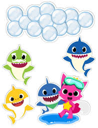 2nd Birthday Baby Shark Cake Topper Pin Em Topper