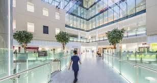 Pan to ext of hospital. Barts Health Nhs Trust Skanska Global Corporate Website