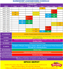 This means that load shedding starts with the current load shedding groups are not fixed and merely indicate the areas grouped together in order to facilitate load shedding across tshwane. Klerksdorp Klerksdorp Twitter