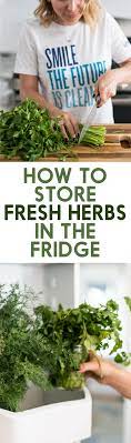 Preserving herbs in vinegar is one of the best ways to store and preserve herbs. How To Store Fresh Herbs In The Refrigerator Lexi S Clean Kitchen