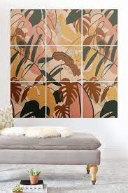 Boho Jungle Wood Wall Mural Nika Wall Murals Wood Wall Mural