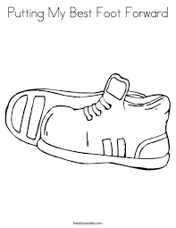Let's paint foot coloring page do you like body parts coloring pages? Putting My Best Foot Forward Coloring Page Twisty Noodle