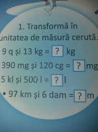 Inca din cele mai vechi voi prezenta si alte unitati de masura nestandard, folosite in alte tari, in alte timpuri sau chiar in zilele noastre, cu echivalentul lor in unitatile din si. Transforma In Unitatea De MÄƒsurÄƒ CerutÄƒ Repede Dau Coroana Brainly Ro