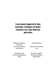 At that time, the project was called the sixth university project. Pdf E Government Supported By Data Warehouse Techniques For Higher Education Case Study Malaysian Universities Mohammed I D R I S S Ahmed Academia Edu