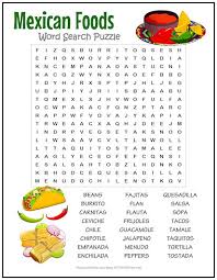 What candy company makes, in addition to chocolate bars, nerds, gobstoppers, and laffy taffy? Mexican Foods Word Search Puzzle Print It Free