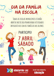 This is dia da familia by kitem on vimeo, the home for high quality videos and the people who love them. Escolas Municipais Promovem Neste Sabado Programacao Do Dia Da Familia Na Escola Municipio De Abelardo Luz