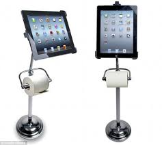 Toilet roll holder designer modern toilet roll holders toilet paper roll holder traditional toilets bathroom accessories easy bathrooms photoshop stainless steel. Just Remember To Wash Your Hands The Ipad Stand That Doubles As A Loo Roll Holder Daily Mail Online