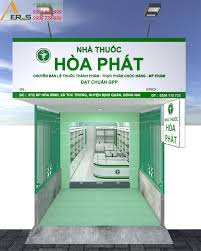 Thiết kế nội thất tiệm thuốc tây Hòa Phát - Đồng Nai