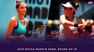H2h results for halep pliskova: Kristyna Pliskova Vs Simona Halep 2018 Mutua Madrid Open Round Of 16 Wta Highlights Youtube