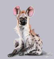 Sitting Hyena An Art Print By Claire Gary Dog Art Cute Animal Drawings Animal Drawings