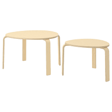 Profitez de prix ikea toute l'année ✅ faites vous facilement livrer à domicile. Svalsta Tables Gigognes Lot De 2 Plaque Bouleau Ikea