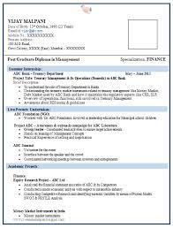 Resume Format For Mba Finance Fresher 1 Resume Format Download Resume Format For Freshers Best Resume Format