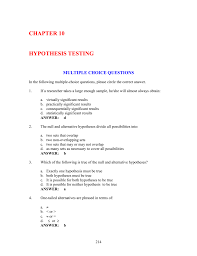 Chapter 9 Hypothesis Testing