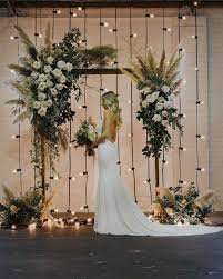 Top 20 Bohemian Pampas Grass Wedding Arches Roses Rings Wedding Arch Wedding Decorations Wedding Lights