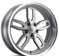 18" Ridler Wheels 608 Grey with Milled Spokes and Diamond Lip Rims