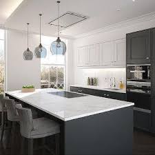 If you choose a gray that's too light, however. Light Gray Upper Cabinets Dark Gray Lower Cabinets Design Ideas