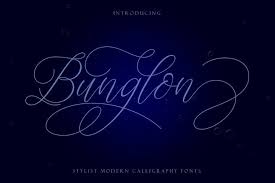 Handwritten, brush script, calligraphy fonts. Bunglon Bunglon