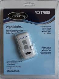 Harbor Breeze Universal Ceiling Fan Light Remote Control Receiver Includes 12 Volt Battery 0317998 Ceiling Fan Remote Fan