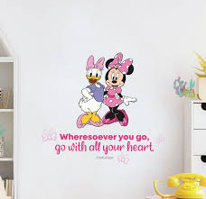 I was helping my wife fold cloths. Design With Vinyl All Your Heart Minnie Mouse Quote Vinyl Wall Decal Wayfair