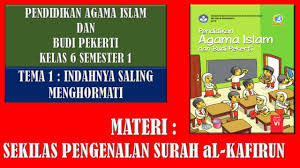 Check spelling or type a new query. Paibp Kelas 6 Materi Sekilas Pengenalan Surah Al Kafirun Youtube
