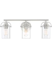 Led bathroom vanity lighting fixtures 3000k warm light ( brushed nickel finishing with white acrylic shade) high quality material: Quoizel Emr8603bn Emerson 3 Light 24 Inch Brushed Nickel Vanity Light Wall Light