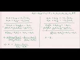 Cross Multiplication Method Of Solving Simultaneous Linear Equations Simultaneous Linear Equation Linear Equations Online Math