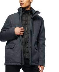 Marc New York Men S Mullins Melange Tech Funnel Collar Jacket Reviews Coats Jackets Men Macy S