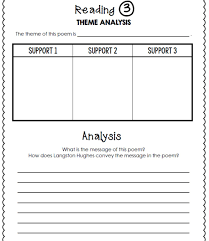 Analysing poems from poetry analysis worksheet , source: Mother To Son Sheet 2 Worksheet