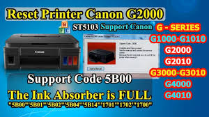 1700 errortry this service tool: Cara Reset Printer Canon G2000 Support Code 5b00 The Ink Absorber Is Full Youtube
